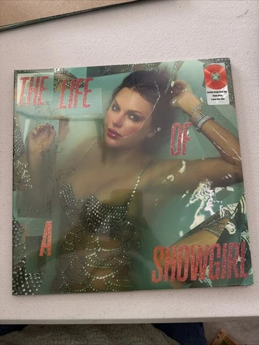TAYLOR SWIFT The Life Of A Showgirl LP ORANGE GLITTER VINYL SEALED NEW