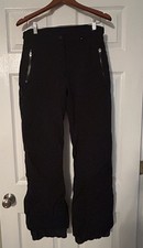 Obermeyer Sz 8 Black Nylon Snow Pants Ski Snowboarding Insulated Women Ridgeline