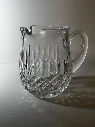 Vintage 80’s Etched Waterford Lismore Crystal 6" Pitcher.