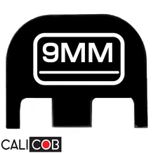 Laser Engraved Rear Slide Cover Back Plate for Glock Gen 1-5 9mm logo