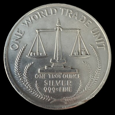1985年 シルバーイーグル 　銀99.9% 1985 Eagle World Trade One World Trade Unit 1 Oz .999 Fine Silver