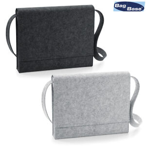 BagBase Felt Messenger Bag Umhänge-Tasche Schulterasche Filztasche Unisex BG730 