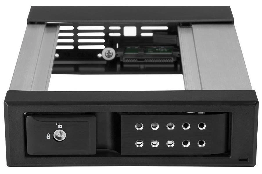 5.25"to 3.5"Trayless Hard Drive Hot Swap Bay for 3.5"SAS/SATA Drives - STARTECH - Image 2 of 4