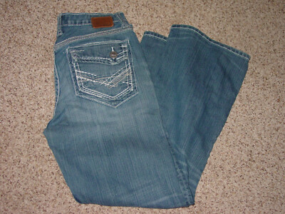 Mens BKE Tyler Straight Blue Denim Jeans! Size 33Sx30