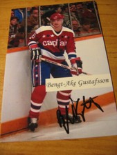 Bengt-&Aring;ke Gustafsson - Washington Capitals - SIGNED PHOTO   -  de