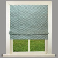Image of Duck Egg Blue Polka Dot - Lined Roman Blind - Choice of headrail