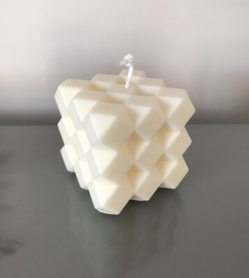 Geometrische Rubik s Bubble Cube Kerze Scandi Sojawachs