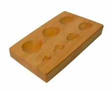 Pear Shape Teardrop Wooden Dapping Block Jewelry Metal Forming Tool 7 Sizes