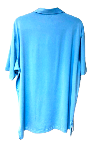 Peter Millar Summer Comfort Sky Blue Polo Golf Shirt Men's XL Dad Grandpa - Picture 3 of 4