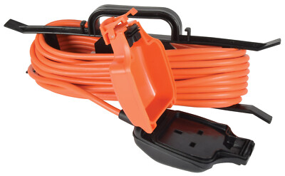 Single 1 Gang Stecker Wasserdicht Außen Elektro Inline Steckdose Verlängerungskabel 5M