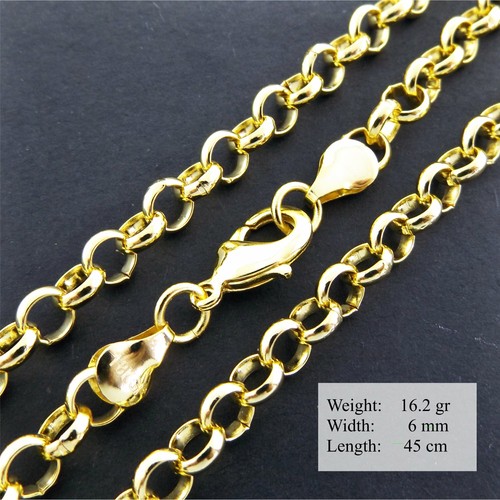 Belcher Necklace Chain 18k Yellow 