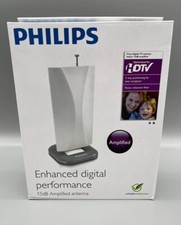 Phillips Digital TV Antenna 15 dB Amplified Enhanced Performance Indoor HDTV NEW