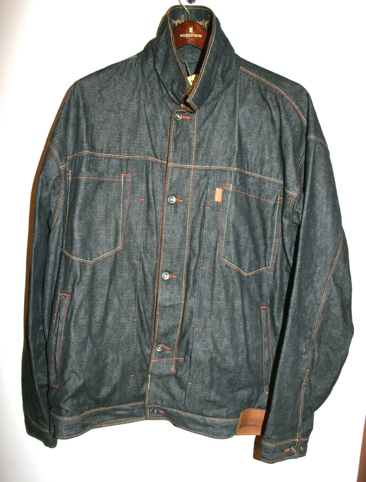 NEW VTG Mens Y2K Platinum FUBU DUMB DONALD Fat Albert Dark Jean Jacket XXL 2X - Image 2 of 4
