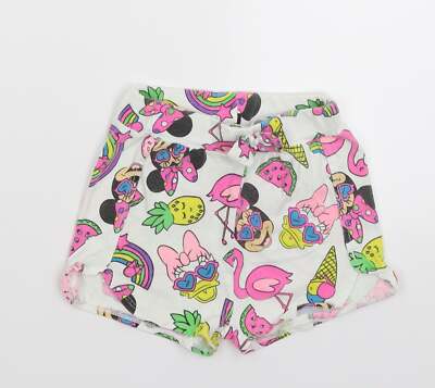 Matalan Mädchen weiß feste Baumwolle Babydoll Schlafshorts Größe 18-24 Monate