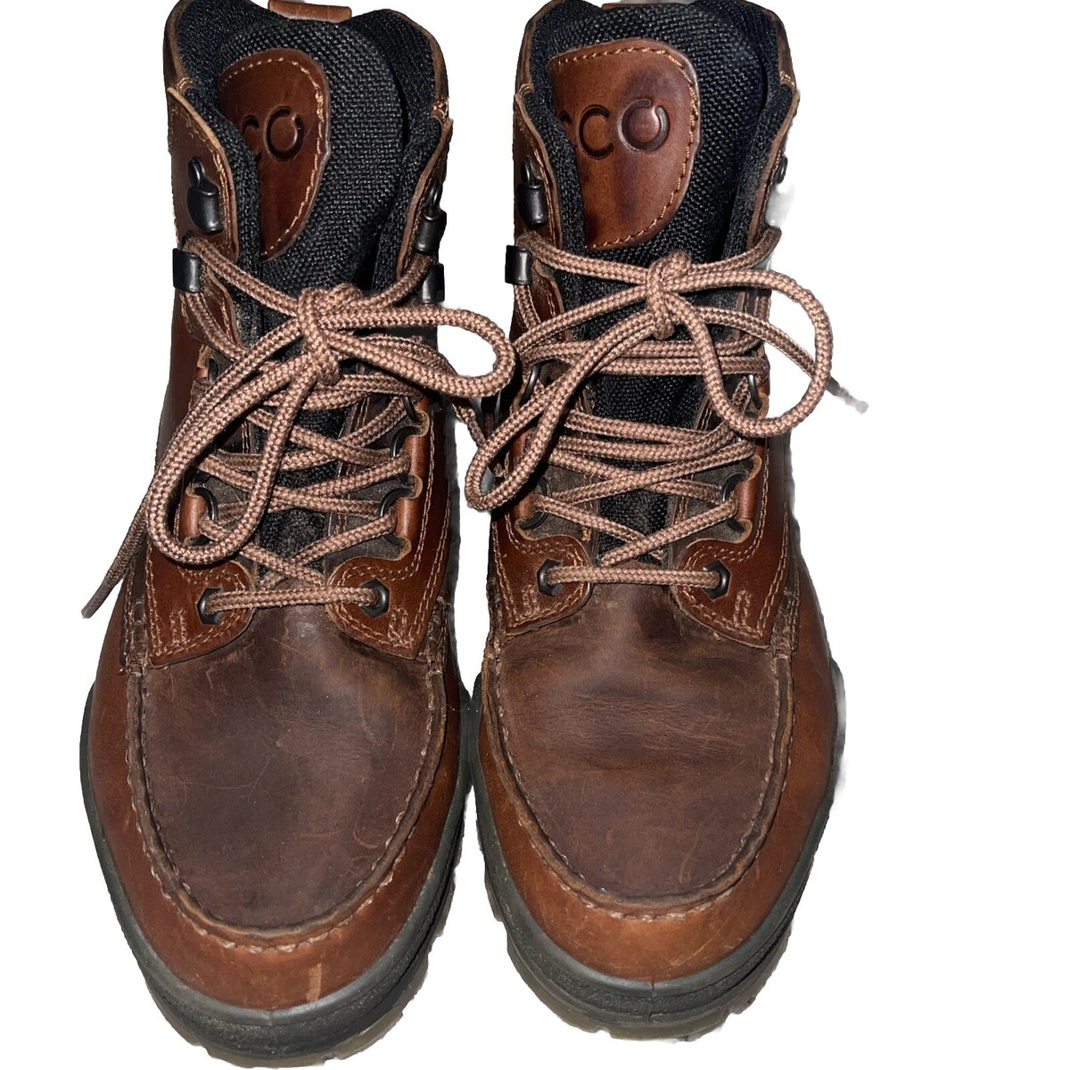 Ecco Track 25 High GTX Casual Hiking Leather Boots Bison EU 41