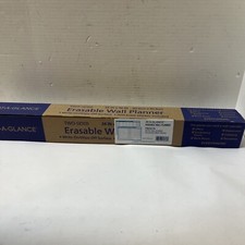 AT-A-GLANCE PM23328 30/60-Day Undated Horizontal Wall Planner - White/Blue New