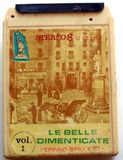 CARTRIDGE TRACK TAPE STEREO 8 PEPPINO BRIO E GLI EREDI DI PULCINELLA