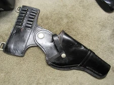 Jay Pee Revolver Holster Large Frame Right Hand 4" Magnum L4 Black W/ Ammo Loops