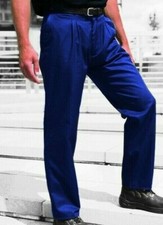 ROYAL BLUE TROUSERS -  drivers golf  British Workwear Reg & Tall fit - TR61