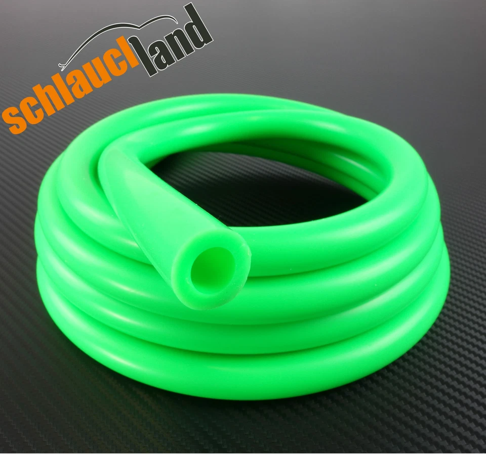 SCHLAUCHLAND 1m Unterdruckschlauch ID 5mm grün *** Silikonschlauch vacuum hose Verbinder LLK
