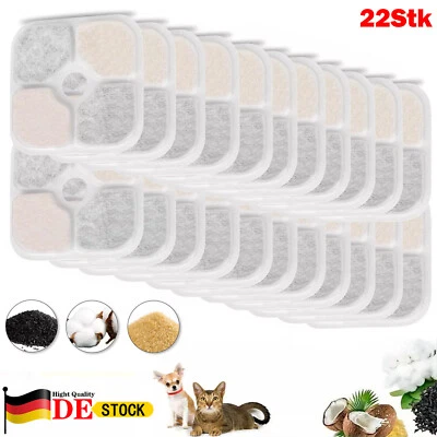 MARKENLOS 22er-Pack Trinkbrunnenfilter Ersatzfilter Filter für Catit PIXI Trinkbrunnen DE