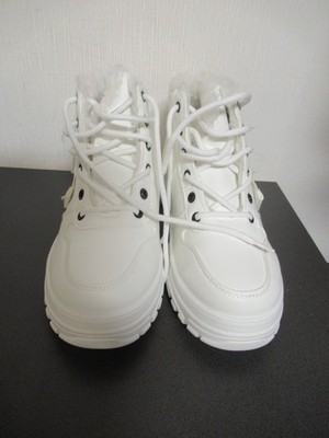 EVOLUTIONS Damen  Stiefelette Boots  Gr. 42 wollweiß weiß warm gefüttert