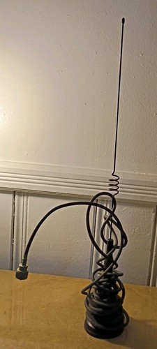 Vintage CB Antenna With Coax Cable. Height 20" Length Cable 195" Tandy RG/58U.