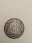 1861 Seated Liberty Silver Quarter 25c - Philadelphia Mint