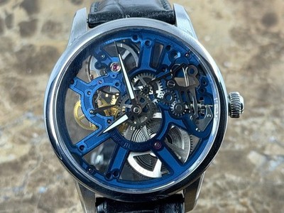 Maurice Lacroix Masterpiece Skeleton 43mm Manual Wind with Box and Card mp7228