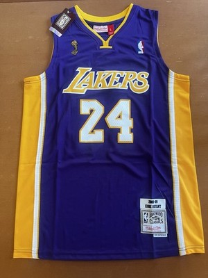 2009 FINALS Mitchell & Ness NBA Los Angeles Lakers Kobe Bryant #24 Jersey Mens L