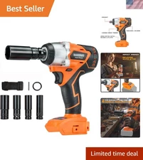 Portable Cordless Power Impact Wrench - 4 Speed Control & Reverse Auto Stop