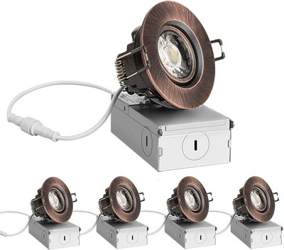 Recessed LED Gimbal Ceiling Downlight Adjustable Dimmable