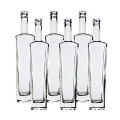 New Yorker Flint Bar Top Spirit Bottles - Pack of Six Bottles