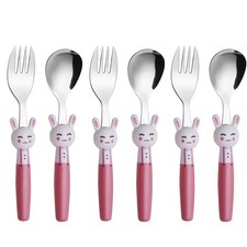 ANNOVA Kids Silverware 6 Pieces Set Children's Flatware - Stainless Steel Cutler