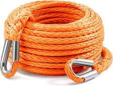 Winch Rope Extension 3/8 Inch x 50 Ft, Synthe...