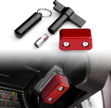 OBD II Port Lock,Aluminum Anti Theft OBD2 Lock, Car Diagnostic Port Red