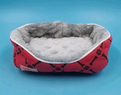 MAISON BATTAT Plüsch Hundekörbchen Körbchen für Stofftier 16 x 12,5 cm Spielzeug
