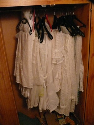 Stores/Gradinen, Übergardinen, große Menge, mit/ohne Kräuselband weiß