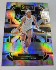 Jackie Young 2024 Panini Select WNBA #38 Silver Prizms Las Vegas Aces