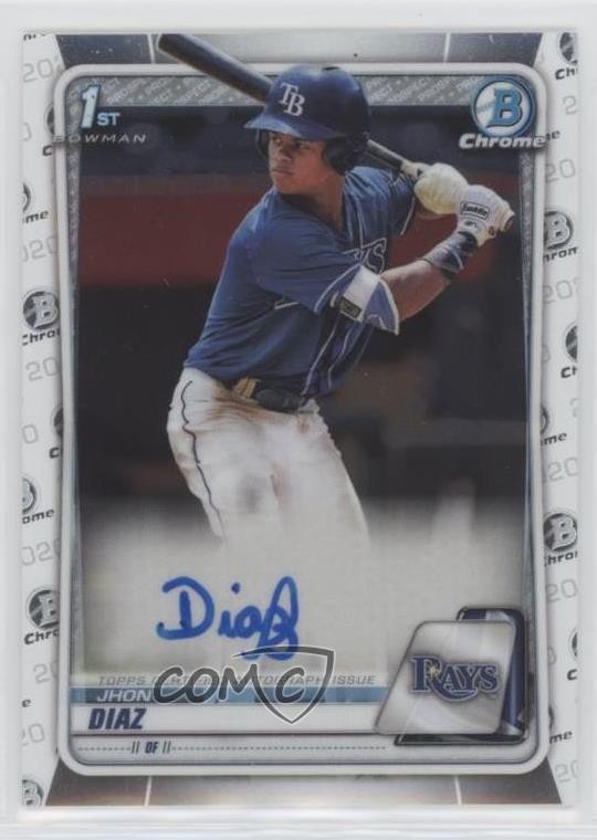 2020 Bowman Chrome Prospects Auto Jhon Diaz #CPA-JDI Auto 0w7