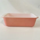 Vintage PYREX Pink Desert Pink Speckled Loaf Pan #213 1.5 Quart