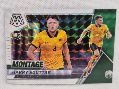 #/25  Harry Souttar Australia Panini Mosaic 2021-22 Montage WHITE Prizm SP!  RC!