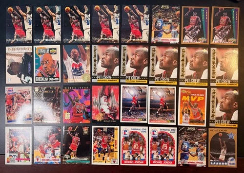 300 Michael Jordan Basketball Card Lot - 300 Cards - Fleer, Hoops, Skybox, UD