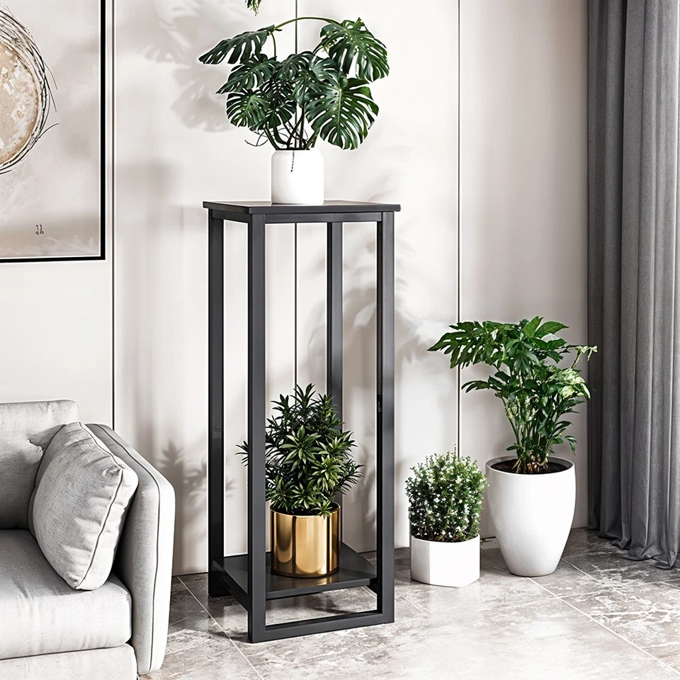 60/90CM TALL PLANT STAND FLOWER POTS DISPLAY SOFA SIDE END TABLE COFFEE DESK NEW - Image 4 of 4