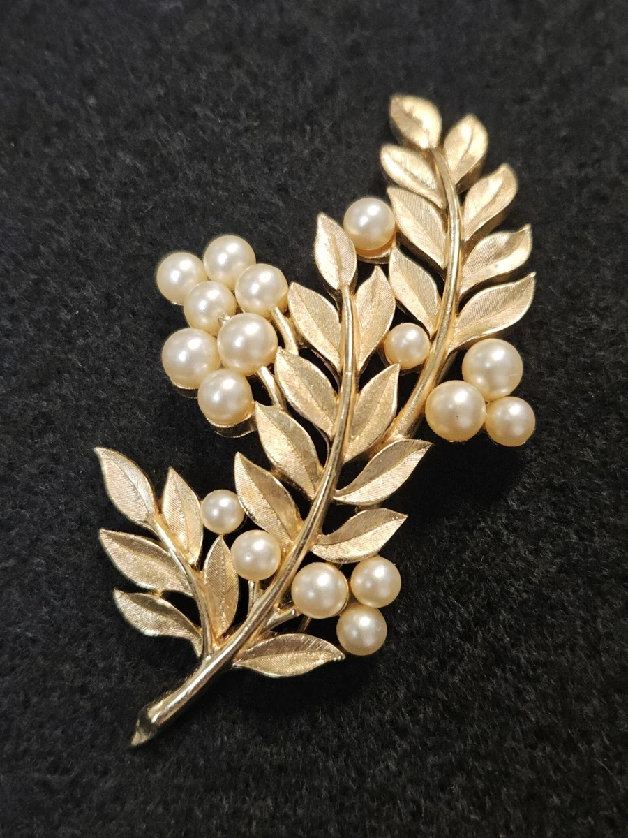 Trifari Gold Pearl Fashion Brooches & Pins for sale - eBay