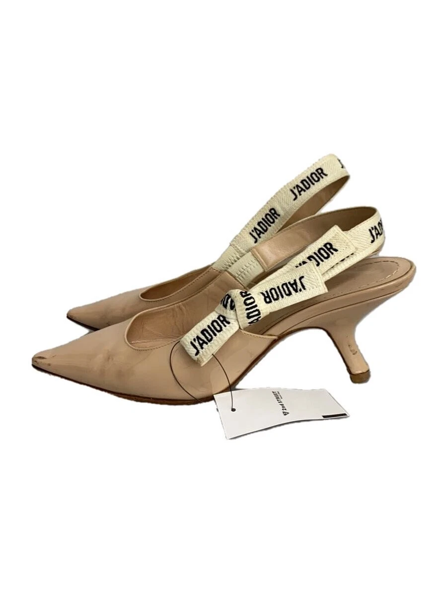 Escarpins Christian Dior JADIOR Slingback 37 beige chaussures de créateur, occasion