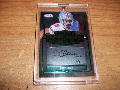 2022 Sage Low Series Peak Performance Football Chris Olave Rookie Auto Card 2/5