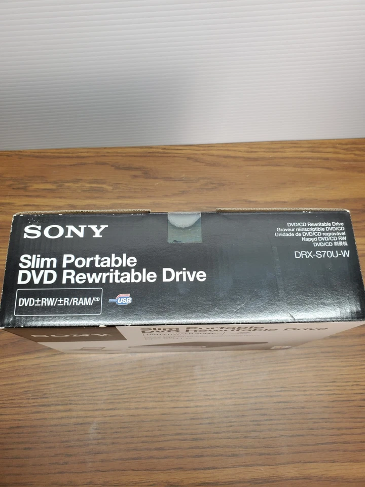 New SLIM SONY Portable DVDRW CDRW Rewritable Drive DRX-S70U-W - Image 2 of 4