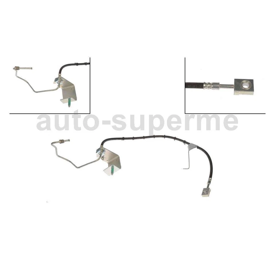 Juego de manguera de freno delantero 2 piezas para GMC C7500 2007 Topkick 4,8 L Foto 3 de 4