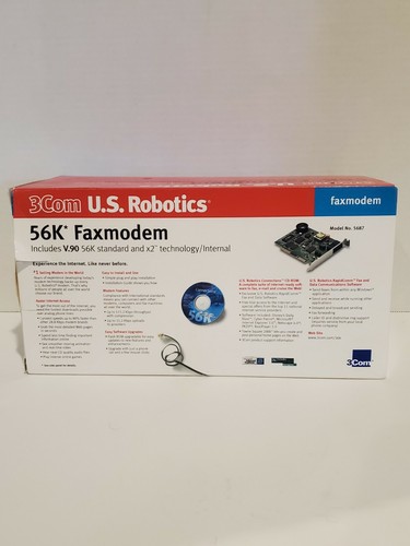 Scheda modem 3com US Robotics 56k modello 5687 articolo scatola aperta - Foto 3 di 5